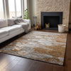 Piper Looms Mayfield Abstract AMF698 Terracotta Machine Washable Area Rug Lifestyle Image Feature