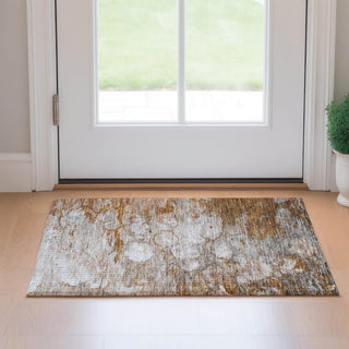 Piper Looms Mayfield Abstract AMF698 Terracotta Machine Washable Area Rug Scatter Lifestyle Image Feature