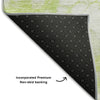 Piper Looms Mayfield Abstract AMF699 Aloe Machine Washable Area Rug Backing Image