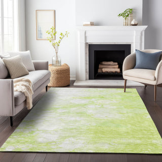 Piper Looms Mayfield Abstract AMF699 Aloe Machine Washable Area Rug Lifestyle Image Feature