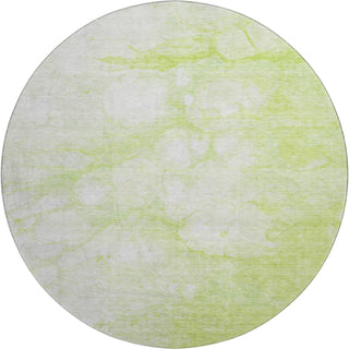 Piper Looms Mayfield Abstract AMF699 Aloe Machine Washable Area Rug Round Main Image