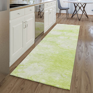 Piper Looms Mayfield Abstract AMF699 Aloe Machine Washable Area Rug Runner Lifestyle Image Feature