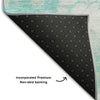 Piper Looms Mayfield Abstract AMF699 Aqua Machine Washable Area Rug Backing Image