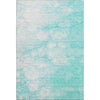 Piper Looms Mayfield Abstract AMF699 Aqua Machine Washable Area Rug main image