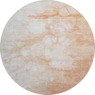 Piper Looms Mayfield Abstract AMF699 Coral Machine Washable Area Rug Round Main Image