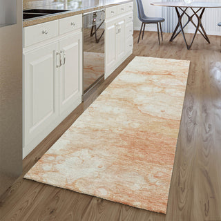Piper Looms Mayfield Abstract AMF699 Coral Machine Washable Area Rug Runner Lifestyle Image Feature