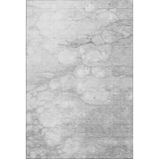 Piper Looms Mayfield Abstract AMF699 Silver Machine Washable Area Rug main image