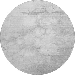 Piper Looms Mayfield Abstract AMF699 Silver Machine Washable Area Rug Round Main Image