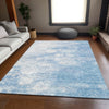 Piper Looms Mayfield Abstract AMF699 Sky Machine Washable Area Rug Lifestyle Image Feature