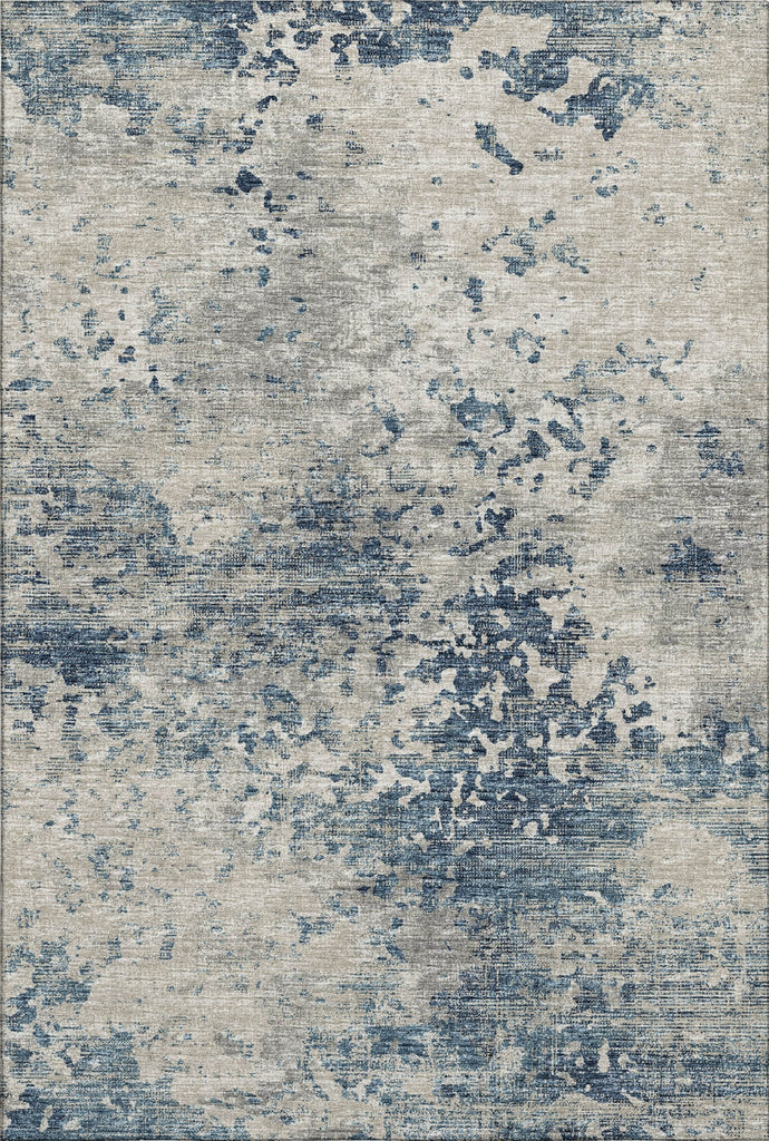 Piper Looms Mayfield Soft Abstract AMF70 Blue Machine Washable Area Rug main image