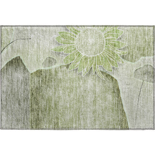 Piper Looms Mayfield Floral AMF700 Aloe Machine Washable Area Rug Scatter Main Image