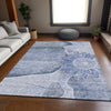 Piper Looms Mayfield Floral AMF700 Blue Machine Washable Area Rug Lifestyle Image Feature