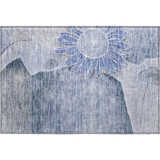 Piper Looms Mayfield Floral AMF700 Blue Machine Washable Area Rug Scatter Main Image