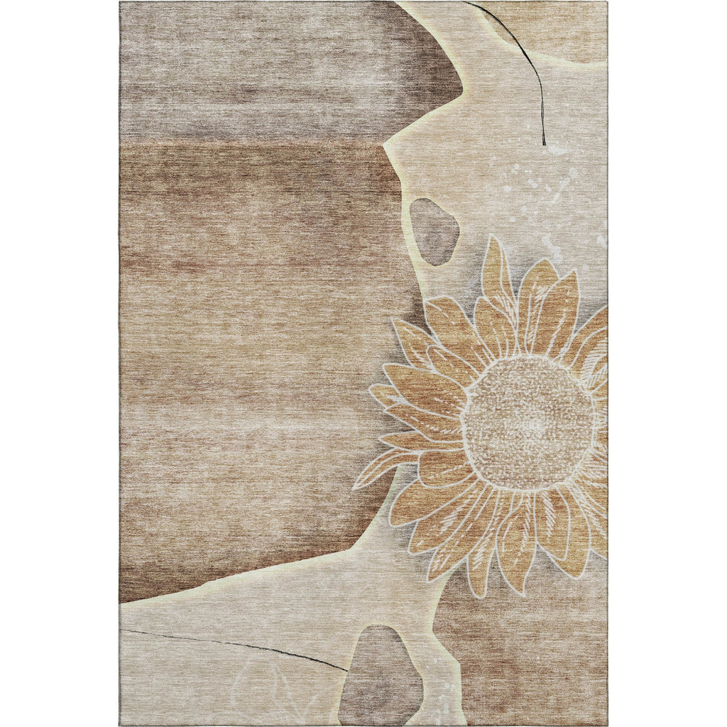 Piper Looms Mayfield Floral AMF700 Brown Machine Washable Area Rug main image