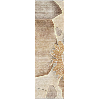 Piper Looms Mayfield Floral AMF700 Brown Machine Washable Area Rug Runner Main Image