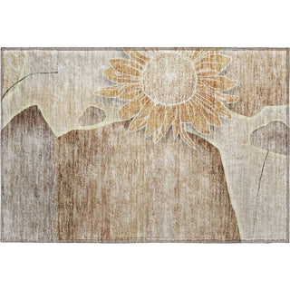 Piper Looms Mayfield Floral AMF700 Brown Machine Washable Area Rug Scatter Main Image