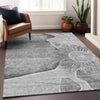 Piper Looms Mayfield Floral AMF700 Gray Machine Washable Area Rug Lifestyle Image Feature