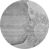 Piper Looms Mayfield Floral AMF700 Gray Machine Washable Area Rug Round Main Image