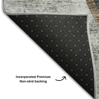 Piper Looms Mayfield Modern AMF701 Gray Machine Washable Area Rug Backing Image