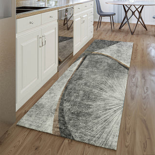 Piper Looms Mayfield Modern AMF701 Gray Machine Washable Area Rug Runner Lifestyle Image Feature