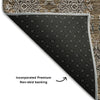 Piper Looms Mayfield Floral AMF702 Chocolate Machine Washable Area Rug Backing Image