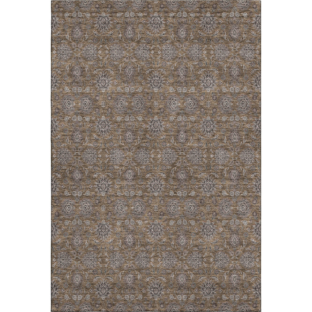 Piper Looms Mayfield Floral AMF702 Chocolate Machine Washable Area Rug main image