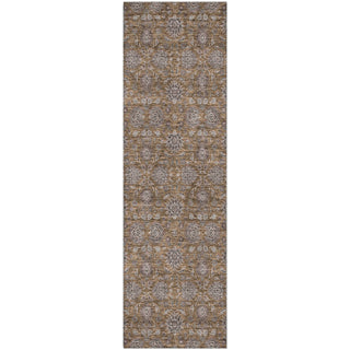 Piper Looms Mayfield Floral AMF702 Chocolate Machine Washable Area Rug Runner Main Image