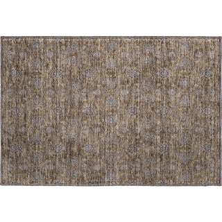 Piper Looms Mayfield Floral AMF702 Chocolate Machine Washable Area Rug Scatter Main Image