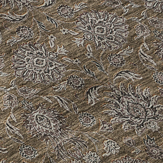 Piper Looms Mayfield Floral AMF702 Chocolate Machine Washable Area Rug Swatch Image