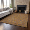 Piper Looms Mayfield Floral AMF702 Copper Machine Washable Area Rug Lifestyle Image Feature
