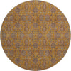 Piper Looms Mayfield Floral AMF702 Copper Machine Washable Area Rug Round Main Image