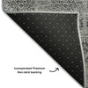 Piper Looms Mayfield Floral AMF702 Gray Machine Washable Area Rug Backing Image