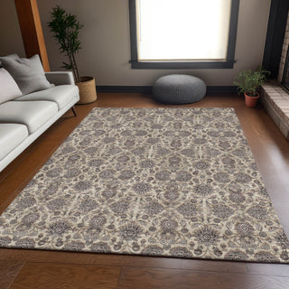 Piper Looms Mayfield Floral AMF702 Ivory Machine Washable Area Rug Lifestyle Image Feature