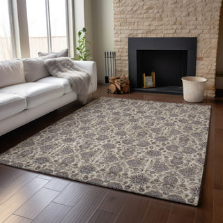 Piper Looms Mayfield Floral AMF702 Ivory Machine Washable Area Rug Lifestyle Image Feature