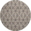 Piper Looms Mayfield Floral AMF702 Ivory Machine Washable Area Rug Round Main Image
