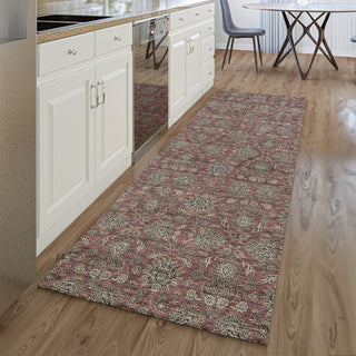 Piper Looms Mayfield Floral AMF702 Merlot Machine Washable Area Rug Runner Lifestyle Image Feature