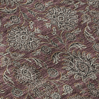 Piper Looms Mayfield Floral AMF702 Merlot Machine Washable Area Rug Swatch Image