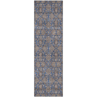 Piper Looms Mayfield Floral AMF702 Navy Machine Washable Area Rug Runner Main Image