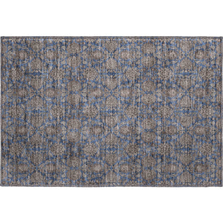 Piper Looms Mayfield Floral AMF702 Navy Machine Washable Area Rug Scatter Main Image