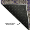 Piper Looms Mayfield Floral AMF702 Purple Machine Washable Area Rug Backing Image