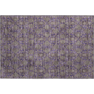 Piper Looms Mayfield Floral AMF702 Purple Machine Washable Area Rug Scatter Main Image