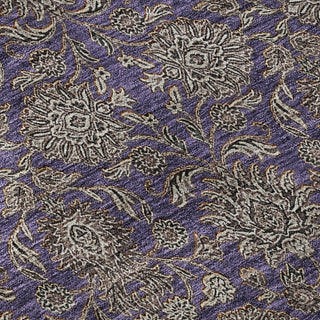 Piper Looms Mayfield Floral AMF702 Purple Machine Washable Area Rug Swatch Image