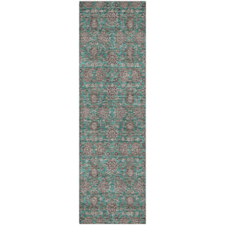 Piper Looms Mayfield Floral AMF702 Teal Machine Washable Area Rug Runner Main Image