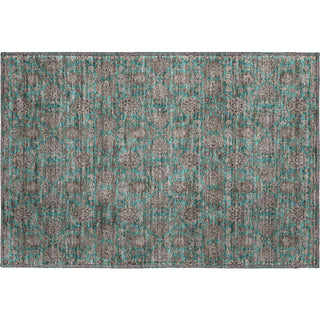 Piper Looms Mayfield Floral AMF702 Teal Machine Washable Area Rug Scatter Main Image