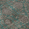Piper Looms Mayfield Floral AMF702 Teal Machine Washable Area Rug Swatch Image