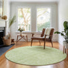 Piper Looms Mayfield Floral AMF703 Aloe Machine Washable Area Rug Round Lifestyle Image Feature