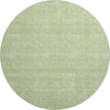 Piper Looms Mayfield Floral AMF703 Aloe Machine Washable Area Rug Round Main Image