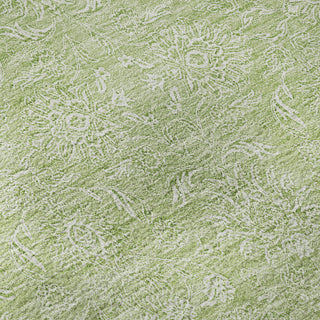 Piper Looms Mayfield Floral AMF703 Aloe Machine Washable Area Rug Swatch Image