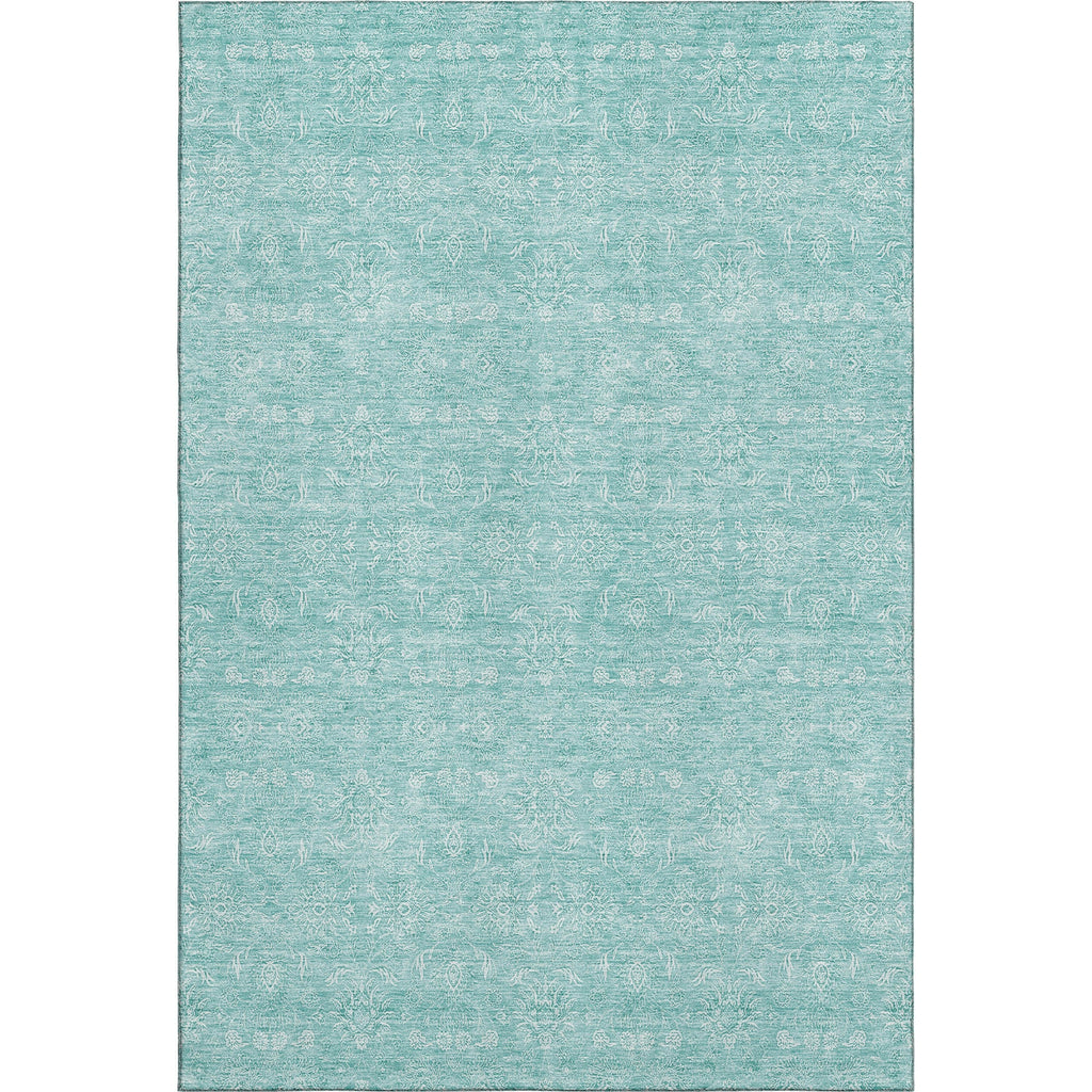 Piper Looms Mayfield Floral AMF703 Aqua Machine Washable Area Rug main image
