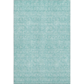 Piper Looms Mayfield Floral AMF703 Aqua Machine Washable Area Rug main image